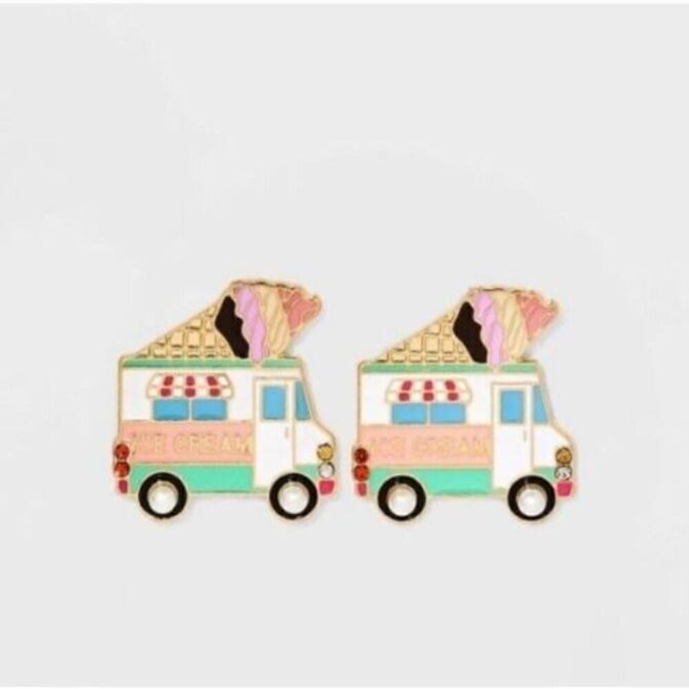 SUGARFIX by‎ BaubleBar 'Whipped Cream Whip' Ice Cream Earrings NWT